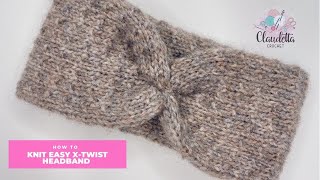 Einfaches Stirnband Stricken mit XTwist [upl. by Ainek]