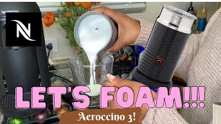 How To Foam Milk With Aeroccino 3 Make Coffee With Foam Tips amp Tricks  Easy Foamed Latte Recipe [upl. by Geibel]