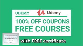 Udemy 100 OFF Coupons  Free Udemy Courses  Free Udemy Coupon Codes [upl. by Igic470]