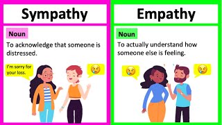 SYMPATHY vs EMPATHY 🤔  Whats the difference  Learn with examples [upl. by Madonia]