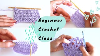 16 Essential Crochet Stitches and Skills Every Beginner Should Know  Beginner Crochet Master Class [upl. by Jewel]