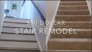 80 Stairs Makeover  DIY [upl. by Elisabeth598]