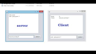 chat application using java sockets with GUI [upl. by Eudoca]