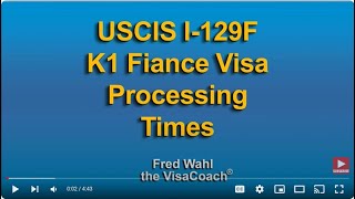 October 2023 USCIS I129F K1 Fiancee Visa Processing Times [upl. by Nicolais]