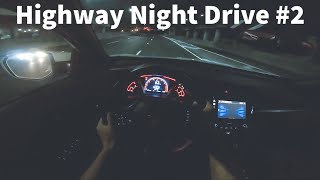 1 Hour Highway Night Driving for Sleep ASMR Relaxing 2 [upl. by Willet]