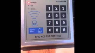 AD2000M controllo Accessi RFID [upl. by Wieren330]