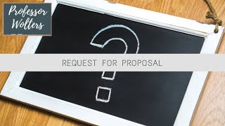 How to Write a Request for Proposal  RFP Explained [upl. by Ryan]