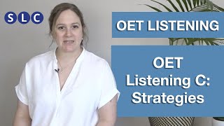 OET LISTENING  Listening Part C  How to PASS the exam [upl. by Greenwald]