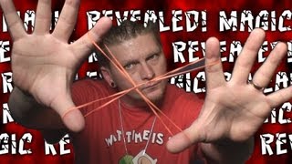 quotRubber Band Through Rubber Band Trickquot MAGIC REVEALED [upl. by Etyak]