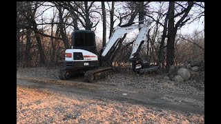 TESTING NEW VIRNIG BRUSH MOWER FOR EXCAVATOR [upl. by Faus]