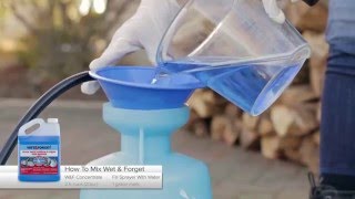 How To Mix Wet And Forget Outdoor Cleaner Concentrate  1 part Wet amp Forget to 5 parts water [upl. by Llywellyn]