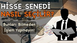 Hisse Senedi Analizi Nasıl Yapılır  Temel Analiz Eğitimi [upl. by Cinamod659]