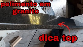 A MELHOR DICA DE POLIMENTO EM MARMORES E GRANITO QUE JA VI TUTORIAL [upl. by Annawaj]