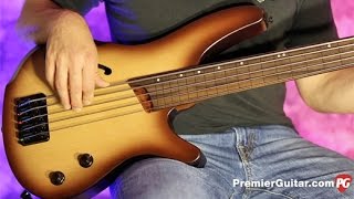 Review Demo  Ibanez SRH505F 5String Fretless Bass [upl. by Ahsenad]