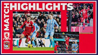 Match Highlights  Boro 1 Coventry 3  Matchday 26 [upl. by Guevara]