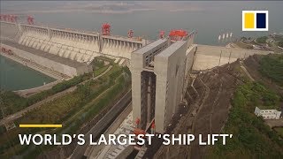 World’s largest ‘ship lift’ in the Three Gorges Dam [upl. by Northrop]