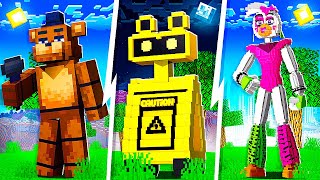 Top 5 FNAF Addons For Minecraft Bedrock 120 [upl. by Idnym537]