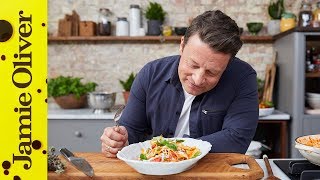 3 Minute Tomato Pasta Sauce  Jamie Oliver amp Davina McCall [upl. by Jarita]