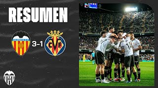 VALENCIA CF 3  1 VILLARREAL CF  RESUMEN DEL PARTIDO [upl. by Oelak]