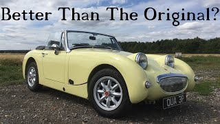 Frogeye Sprite Replica  Better Than The Original MG Midget Tifosi Rana 1976 Midget Road Test [upl. by Ahtimat]