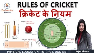 Cricket Rules in Hindi  Measurement of Cricket Pitch  cricket fielding positions [upl. by Erlina447]