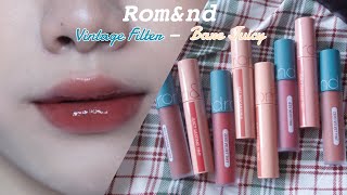 8 MÀU MỚI CỦA ROMAND ZERO VELVET TINT amp JUICY LASTING TINT  NEW COLOR 22 23 24 25  Yeah I’m Lio [upl. by Atwater]