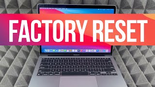 How to Factory Reset MacBook Air M1 [upl. by Burnsed]