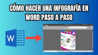 Cómo hacer una infografía en Word PASO A PASO [upl. by Wallinga]