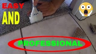 HOW TO TRANSITION CARPET TO TILE [upl. by Ayocat238]