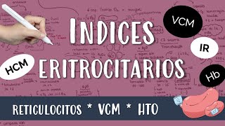 HEMOGRAMA LINEA ROJA⭕️ indicereticulocitario VCM CHCM hematocrito hemoglobina Hb HCM [upl. by Nonnahsed]