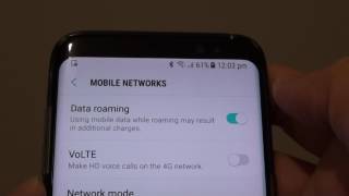 Samsung Galaxy S8 How to Enable  Disable Data Roaming [upl. by Allister]