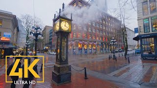 4K Virtual Walking Tour through Downtown Vancouver Canada  City Walks [upl. by Notyad]