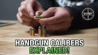 Basic Handgun Calibers Explained  SemiAutomatic Ammo Breakdown [upl. by Kippy]