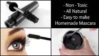 Homemade Mascara  Non toxic all natural amp easy to make [upl. by Attenweiler]