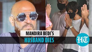 Mandira Bedis emotional goodbye to husband Raj Kaushal Bollywood pays tribute [upl. by Nnaeirual]