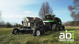 ABI Gravel Grader  Driveway Grader for the RideOn Mower [upl. by Ahsatniuq]