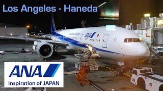 ANA 777300ER Economy Class Flight Report NH105 Los Angeles LAXKLAX to Tokyo Haneda HNDRJTT [upl. by Dorie802]