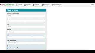 Logiciel Gestion Cabinet Médical Enregistrement Patient  2 [upl. by Marx456]