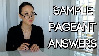 10 Essential Pageant Questions And Sample Answers [upl. by Cathrin329]