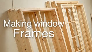 Window case  Making wooden window frames [upl. by Nitsu5]