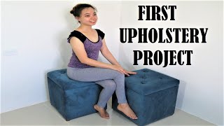 Making an Ottoman Stool with Storage  DA Santos [upl. by Nikal]