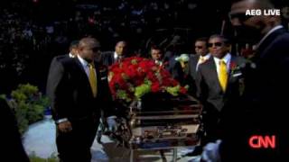 Michael Jackson Funeral casket enters staples center [upl. by Vizza]