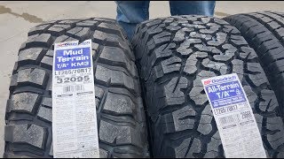 Whats the best truck tire BF Goodrich truck tire comparison [upl. by Akcimehs178]