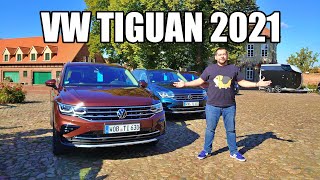 Volkswagen Tiguan 2021 FL PL  test i pierwsza jazda próbna [upl. by Machutte]