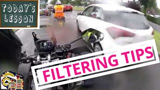 How to filter on a motorcycle Motorcycle riding tips from a qualified advanced UK instructor [upl. by Loughlin]