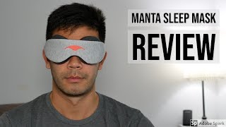 Manta Sleep Mask Review  Work for Side Sleepers No Lights Gets In [upl. by Crescantia]