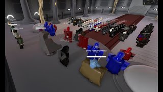 The Galactic Empire TGE Rally  Imperial Palace Coruscant  ROBLOX  Star Wars [upl. by Desdee282]