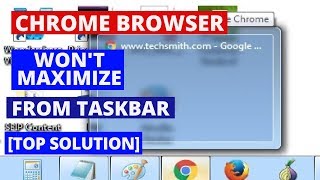 How to Fix Chrome Maximize Window Problem  Google Chrome wont maximize from Taskbar [upl. by Oleta954]