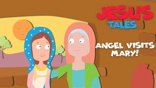 Angel Visits Mary  Jesus Tales  Bible Stories  4K Video [upl. by Atiuqam]