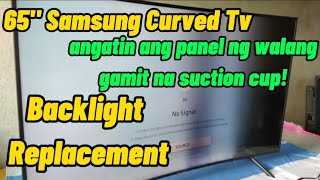 How To Replace Backlight Of 65 Inches Samsung Curved Tv [upl. by Bilow904]